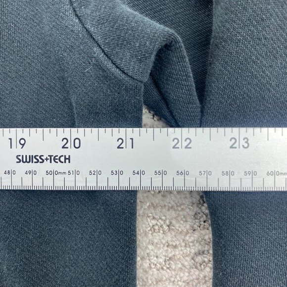 Adidas Sweater Women Large L Black Hoodie Pullover Sweatshirt Gray Red Logo - Picture 6 of 8